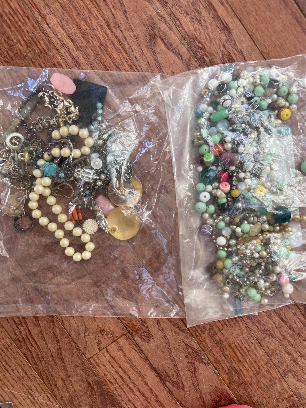 Mixed Beads broken jewelry and Charm Jewelry Lot Crafting. Crafts repair